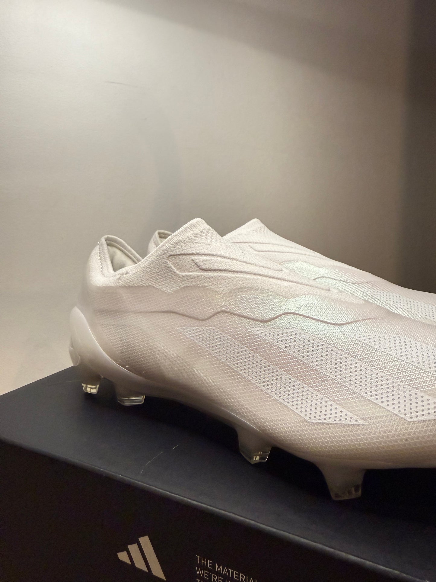 ADIDAS X CRAZYFAST .1 LACELESS FG PEARLIZED - BLANC