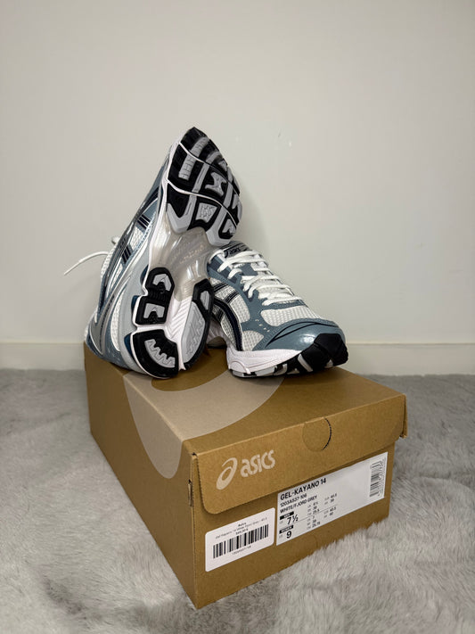 Asics Gel Kayano 14 White Fjord Grey