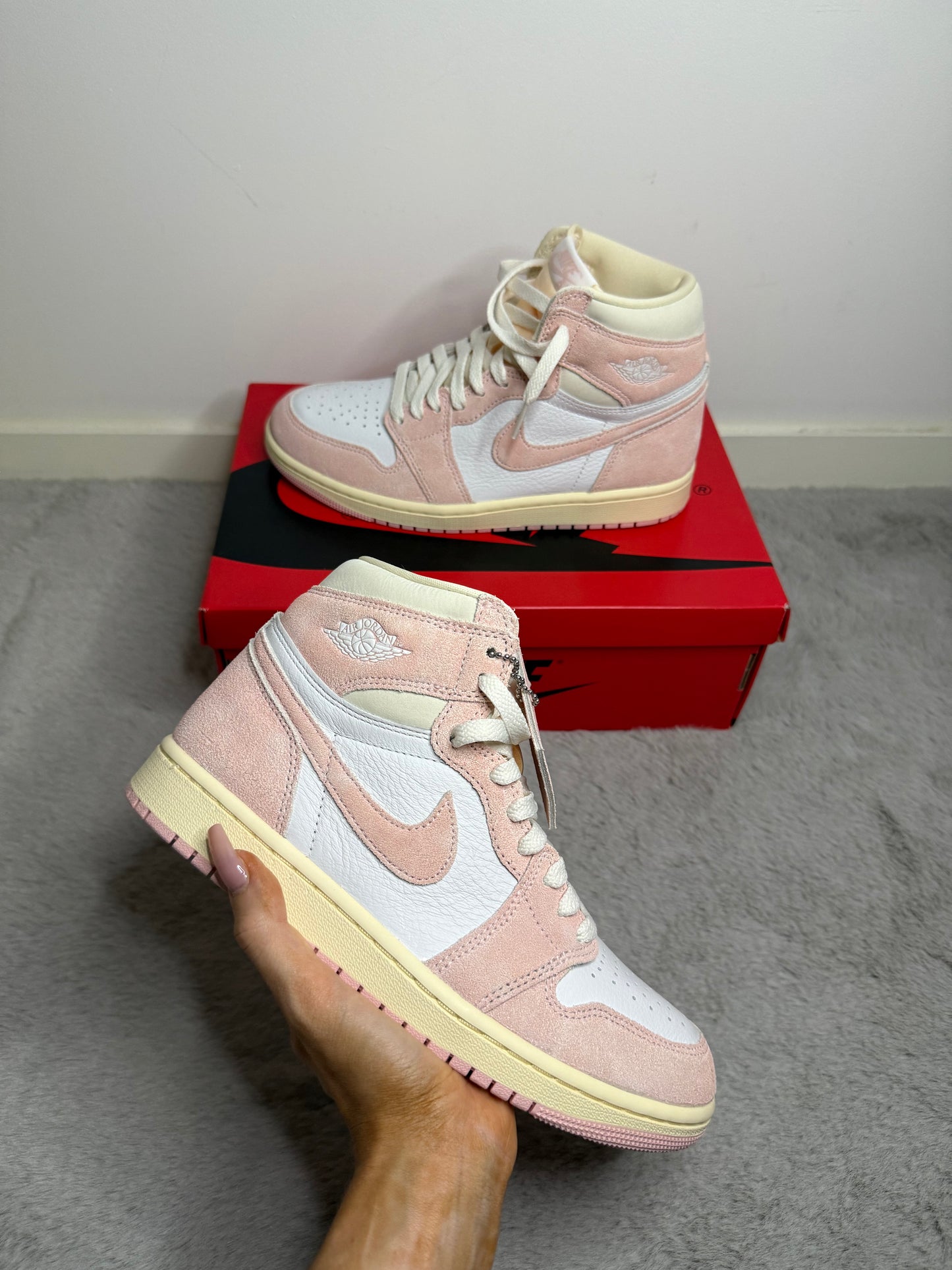Jordan 1 high washed pink