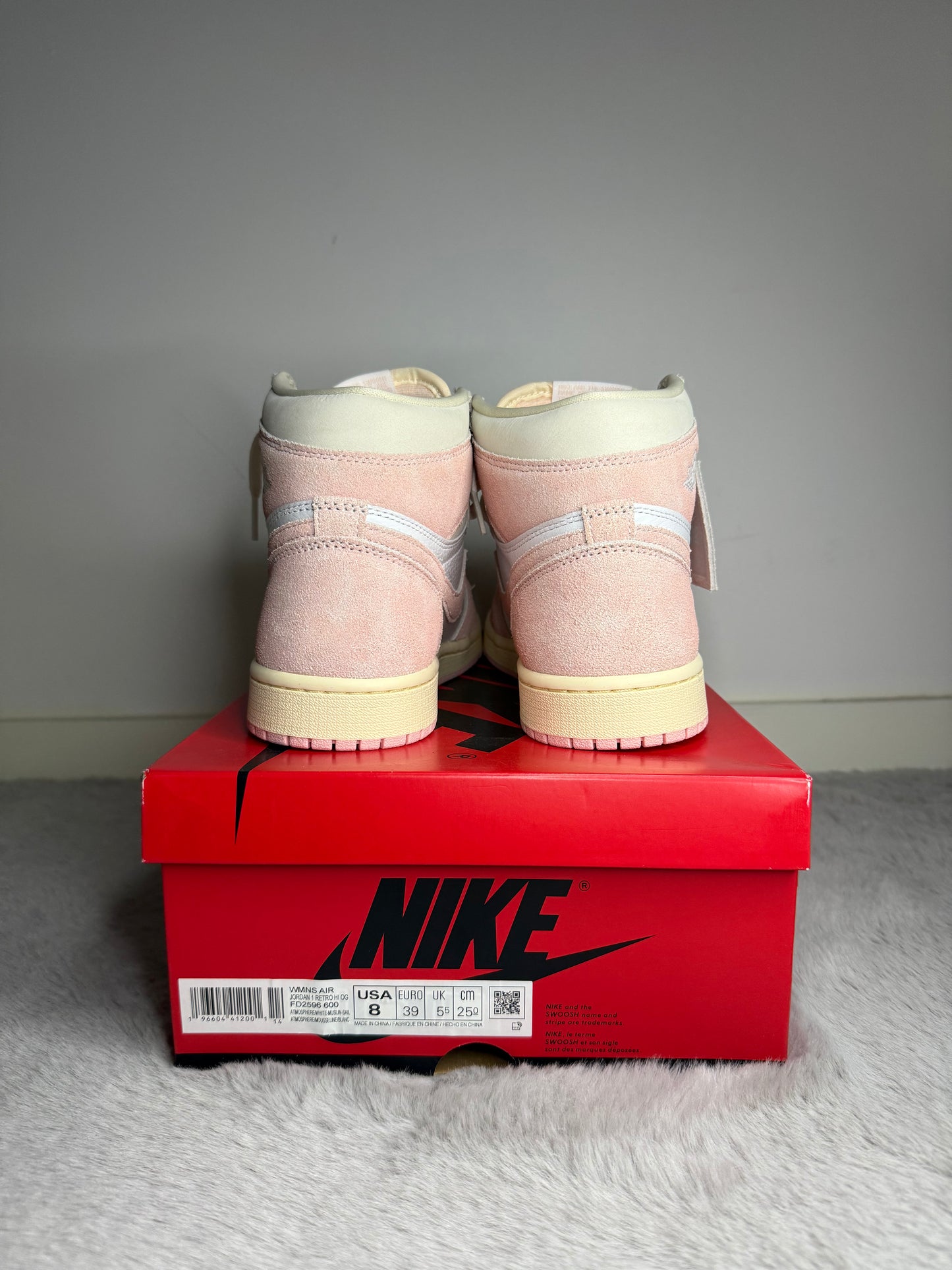 Jordan 1 high washed pink