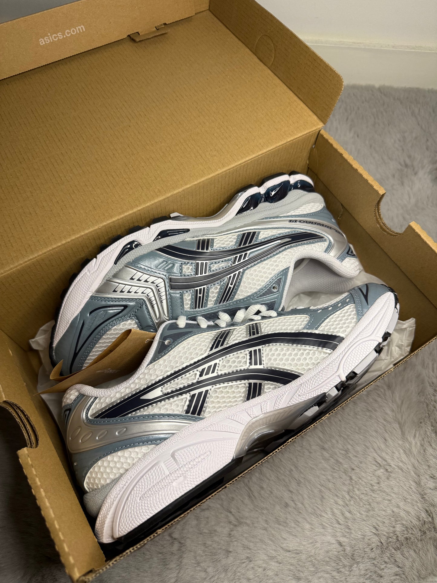 Asics Gel Kayano 14 White Fjord Grey
