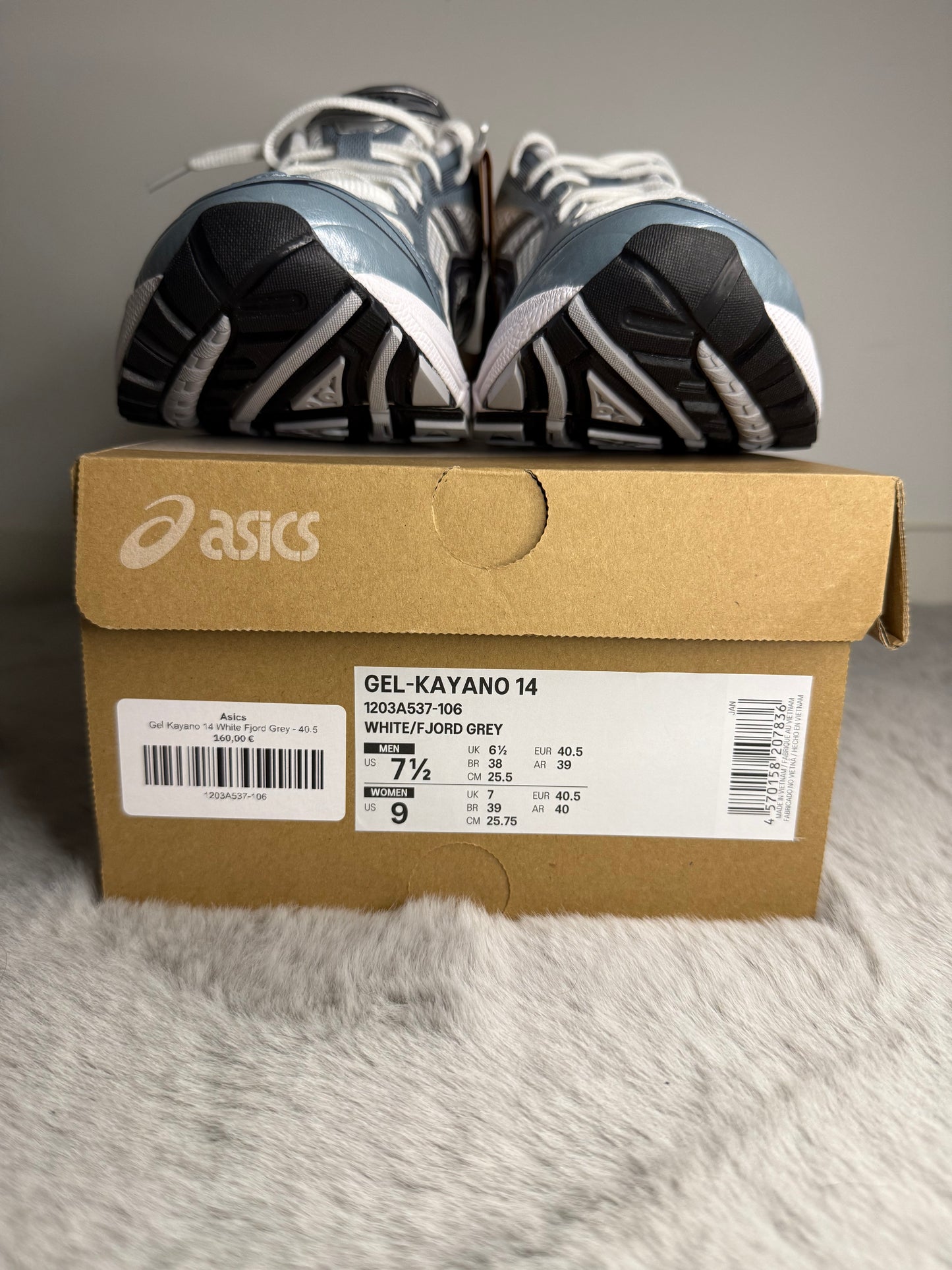 Asics Gel Kayano 14 White Fjord Grey