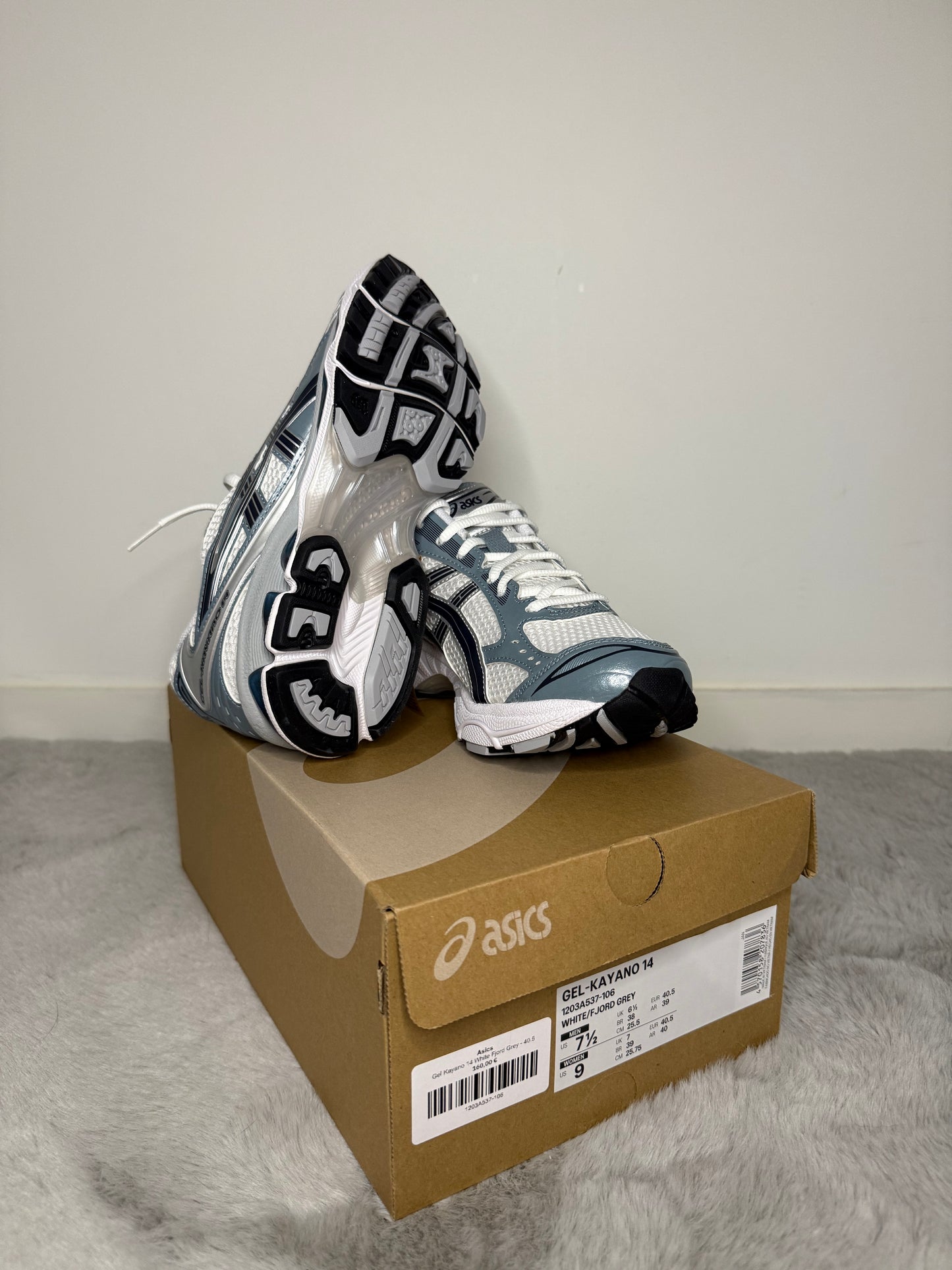 Asics Gel Kayano 14 White Fjord Grey