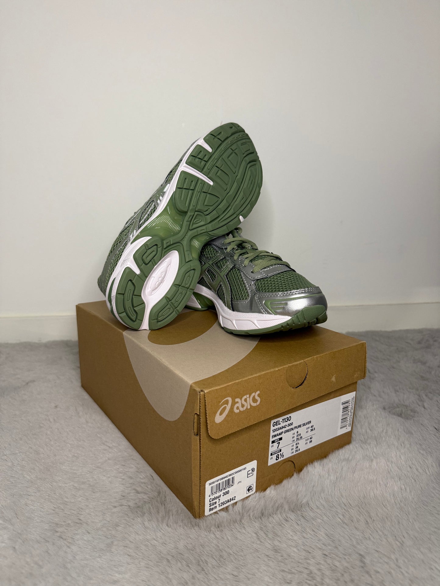 Asics Gel 1130 Swamp Green Pure Silver